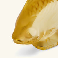 lalique fish figurine mini yellow