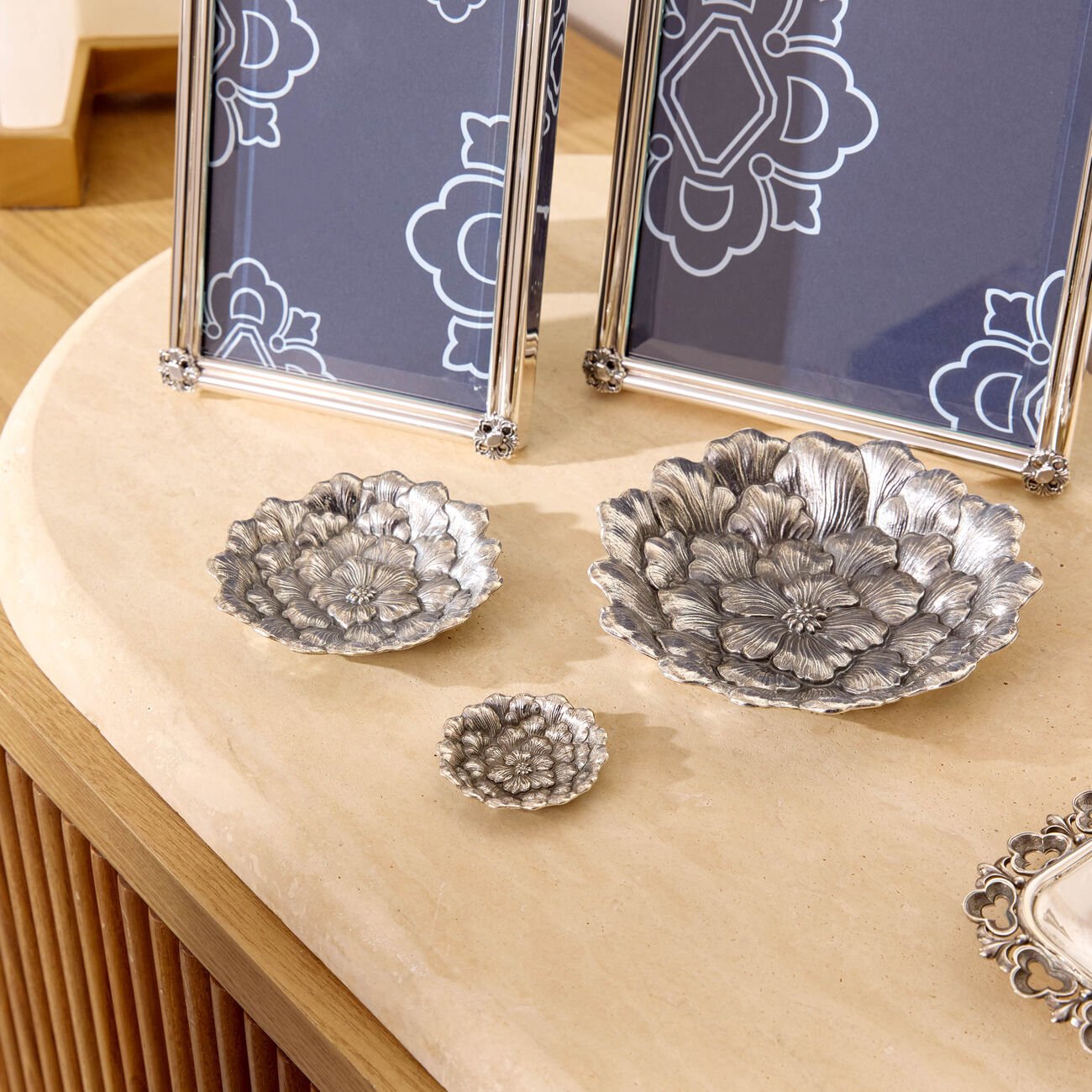 buccellati gardenia flower bowl medium silver