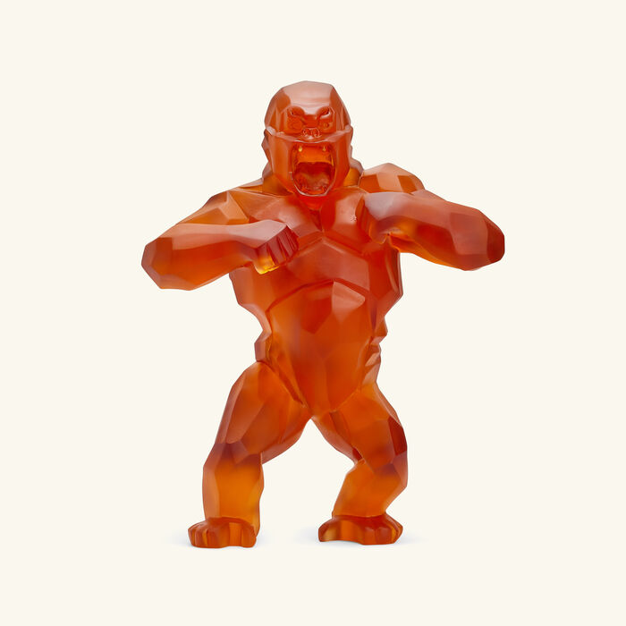 daum wild kong sculpture large orange