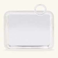 christofle vertigo serving tray rectangular small silver plated