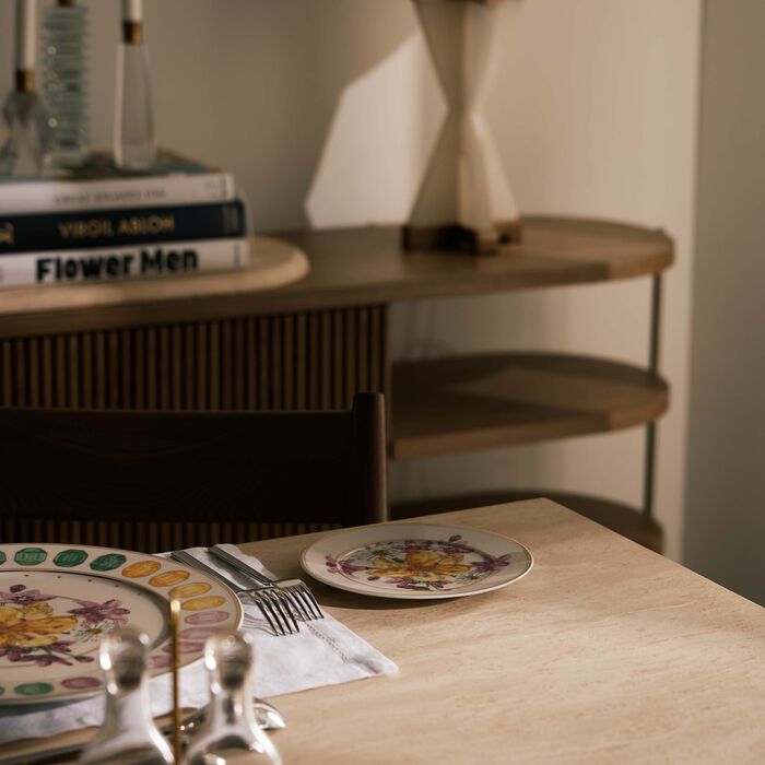 rosenthal idyllia bread   butter plate round bouquet 18 cm