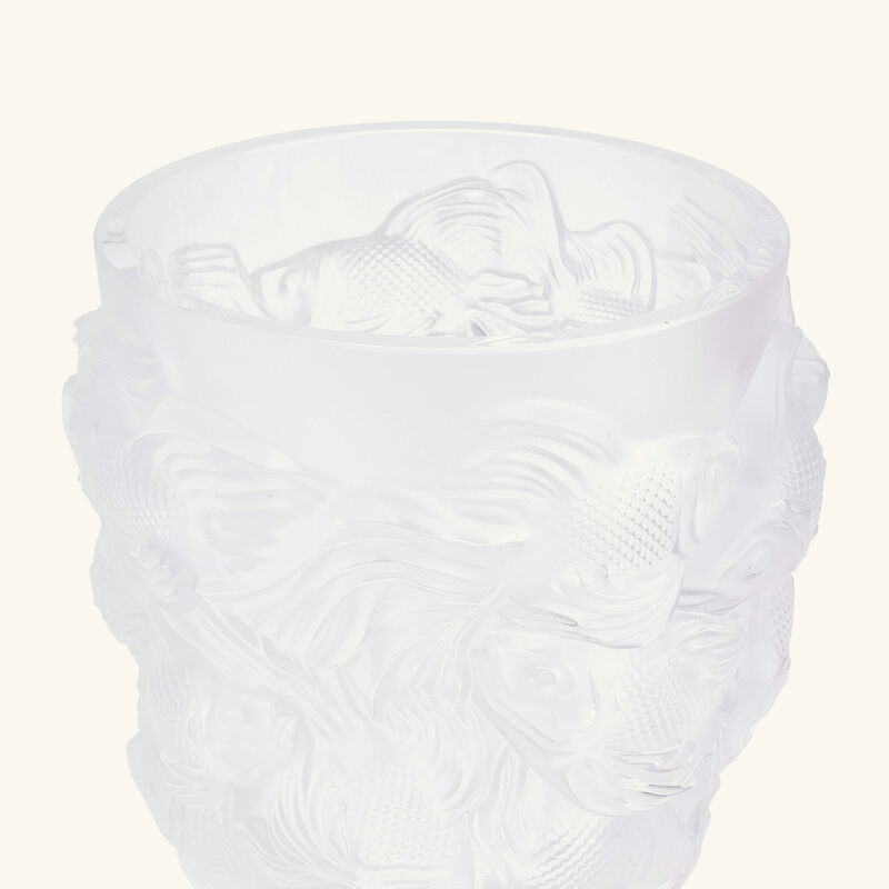 Rosetail Vase Small Clear lalique rosetail vase small clear