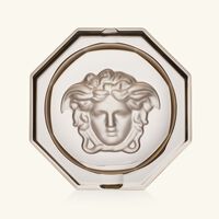 فيرساتشي منفضة كريستال ميدوزا هيز ثمانية الزوايا صغيرة رمادية