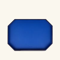 Octogone Tray Small Blue baccarat octogone tray small blue