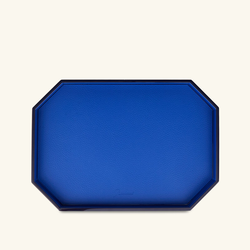 Octogone Tray Small Blue baccarat octogone tray small blue