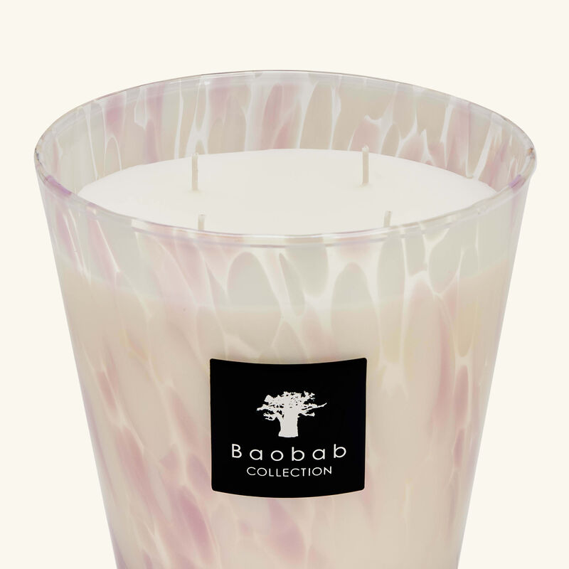 baobab collection pearls white candle max 16