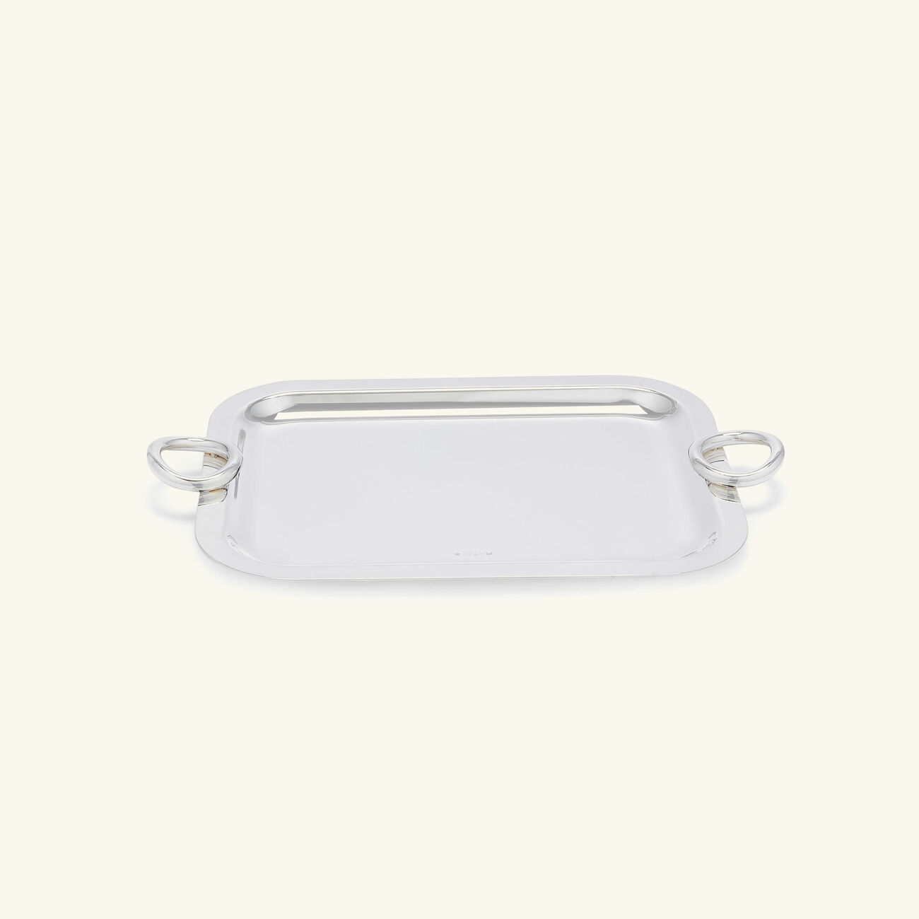 christofle vertigo serving tray square small silver plated