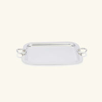 christofle vertigo serving tray square small silver plated