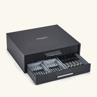 christofle osiris 110 piece flatware set with chest stainless steel