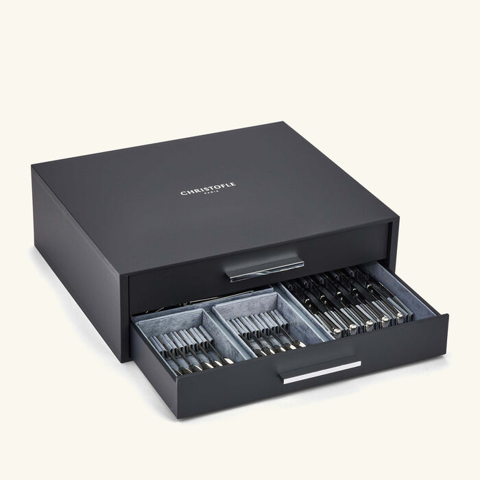 Osiris Flatware Set 75 Pieces Stainless Steel christofle osiris flatware set 75 pieces stainless steel