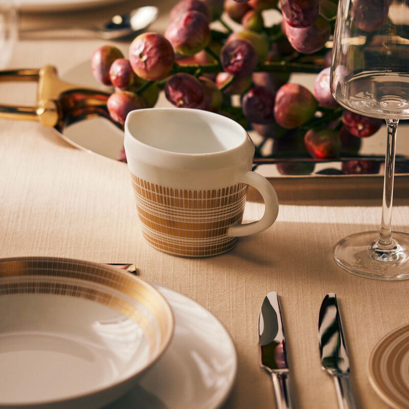 bernardaud canisse milk pitcher gold