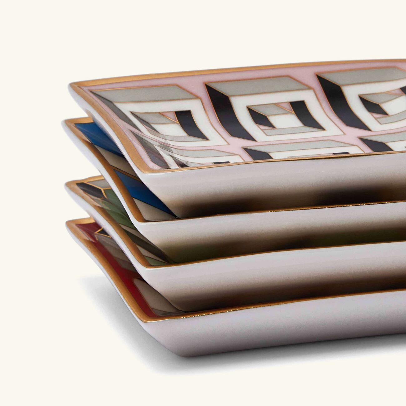 Arcade Trinket Tray Rectangular Small Set Of 4 jonathan adler arcade trinket tray rectangular small set of 4