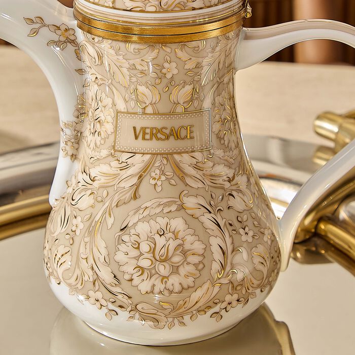 Barocco Coffee Pot Beige versace barocco coffee pot beige