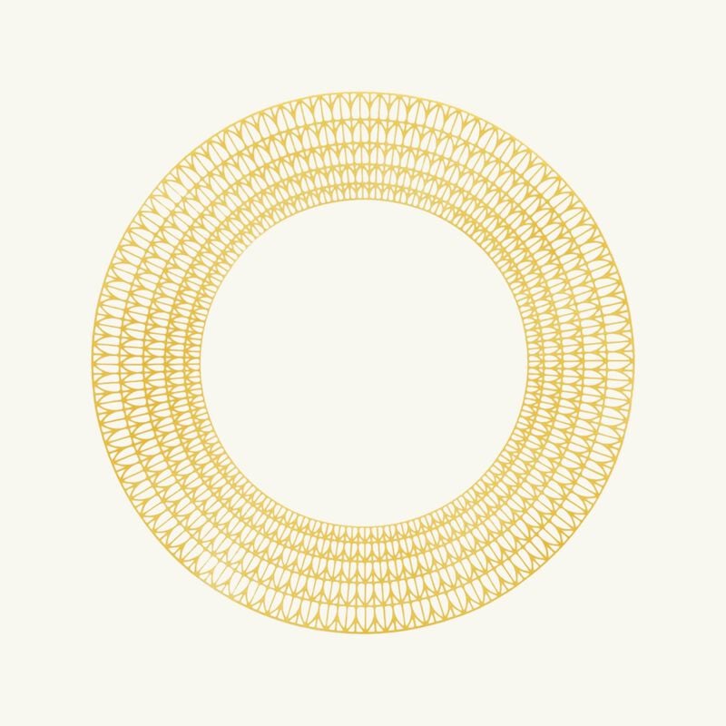 Malmaison Riviera Underplate Round Yellow 31 cm christofle malmaison riviera underplate round yellow 31 cm