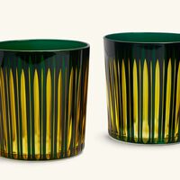 l objet prism double old fashioned glasses green set of 4