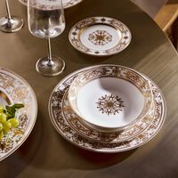 bernardaud aux rois soup bowl round gold 19cm