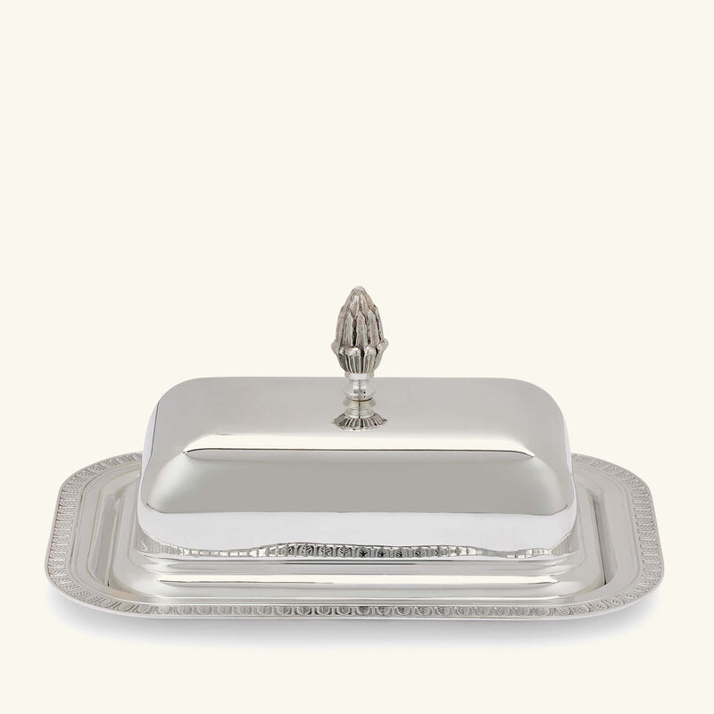 christofle malmaison butter dish silver plated 18cm