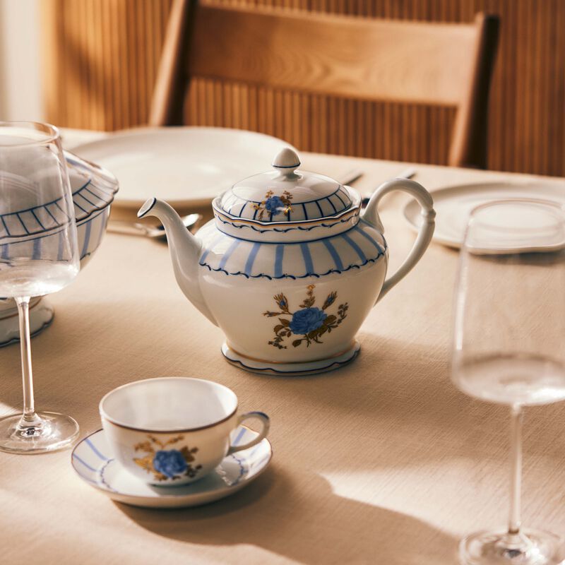 bernardaud brocante tea pot blue