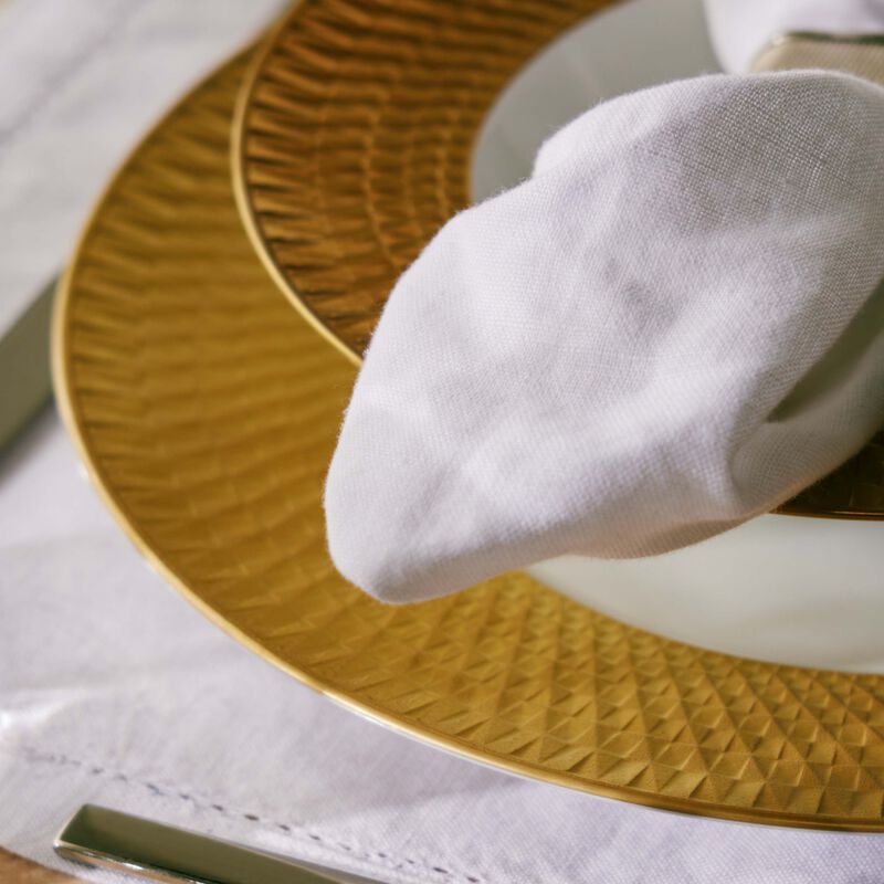 Twist Soup Plate Round Gold 22cm bernardaud twist soup plate round gold 22cm