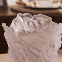 دوم مزهرية كاميليا كبيرة باللون الأبيض