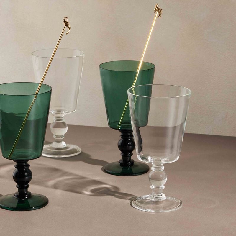 Hana Drinking Glass Clear ira udaipur hana drinking glass clear