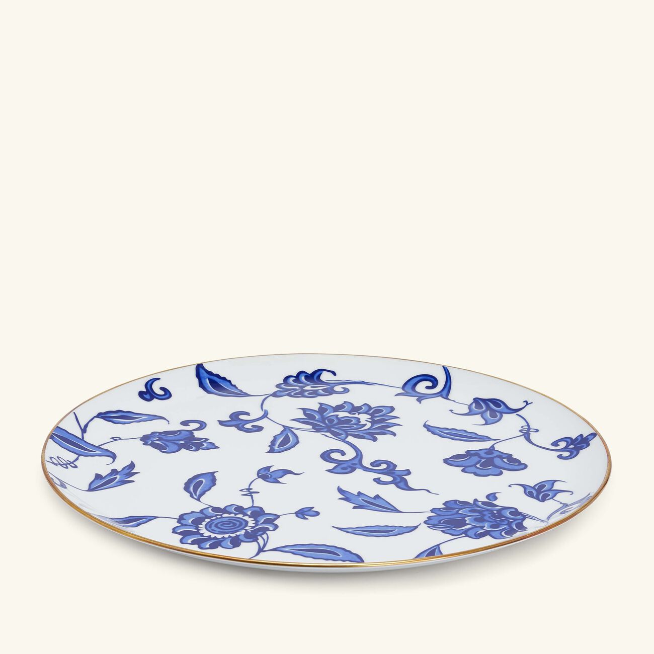 bernardaud prince bleu platter round blue 32cm