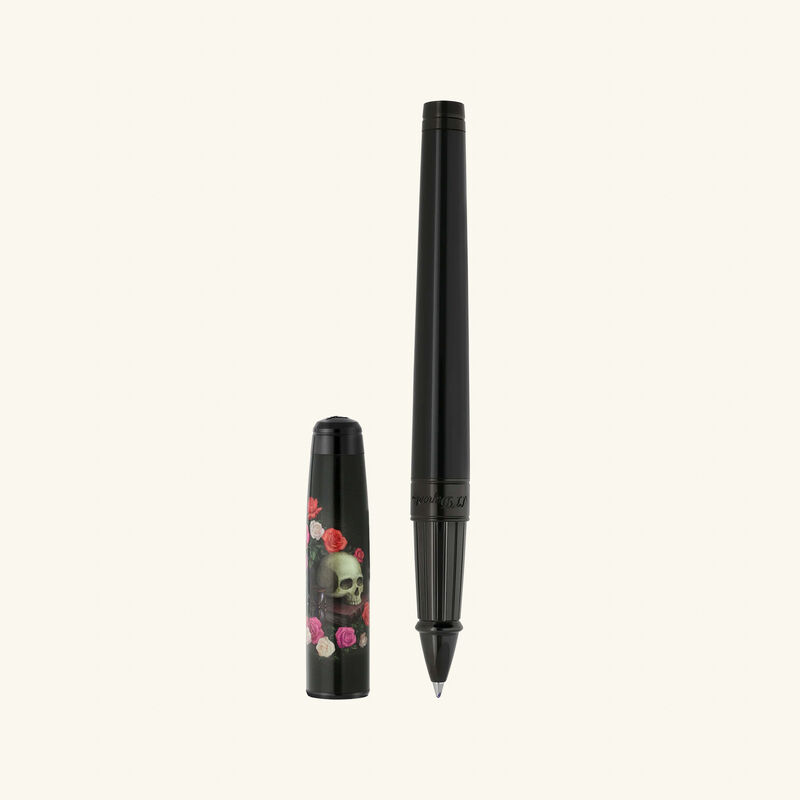 Line D Eternity Memento Mori Rollerball Pen Black st dupont line d eternity memento mori rollerball pen black