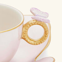 Butterfly Tea Cup & Saucer Pastel Pink villari butterfly tea cup saucer pastel pink