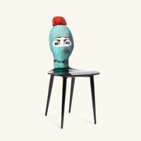 Lux Gstaad Chair Turquoise fornasetti lux gstaad chair turquoise