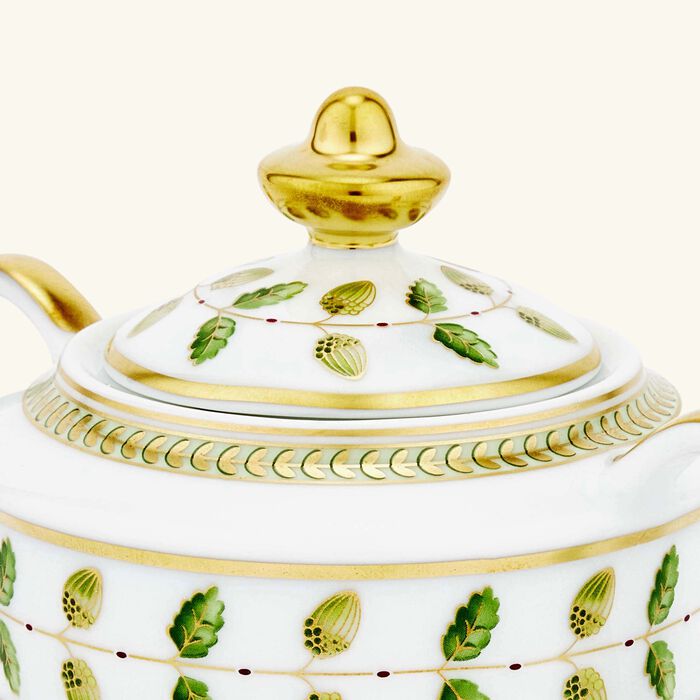 bernardaud constance sugar bowl green