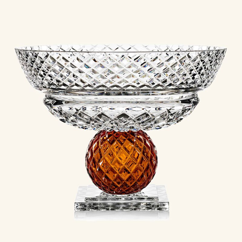 mario cioni   c katherine footed centerpiece amber