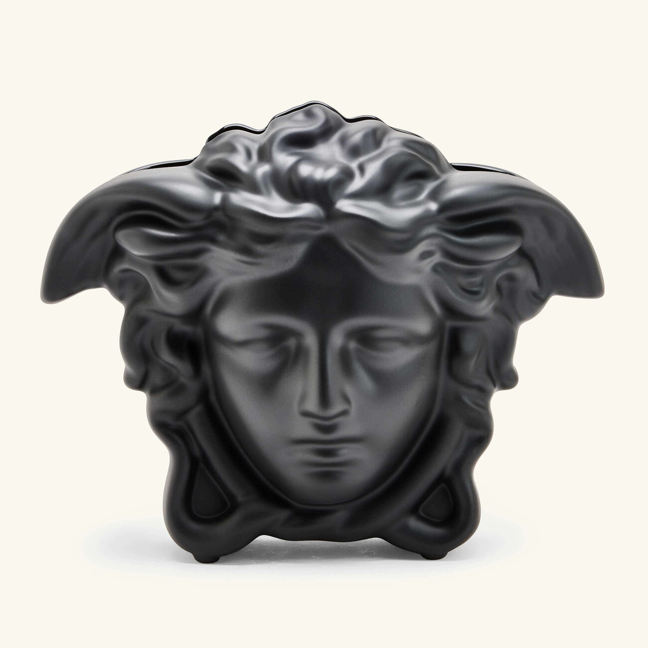 versace medusa grande vase small black