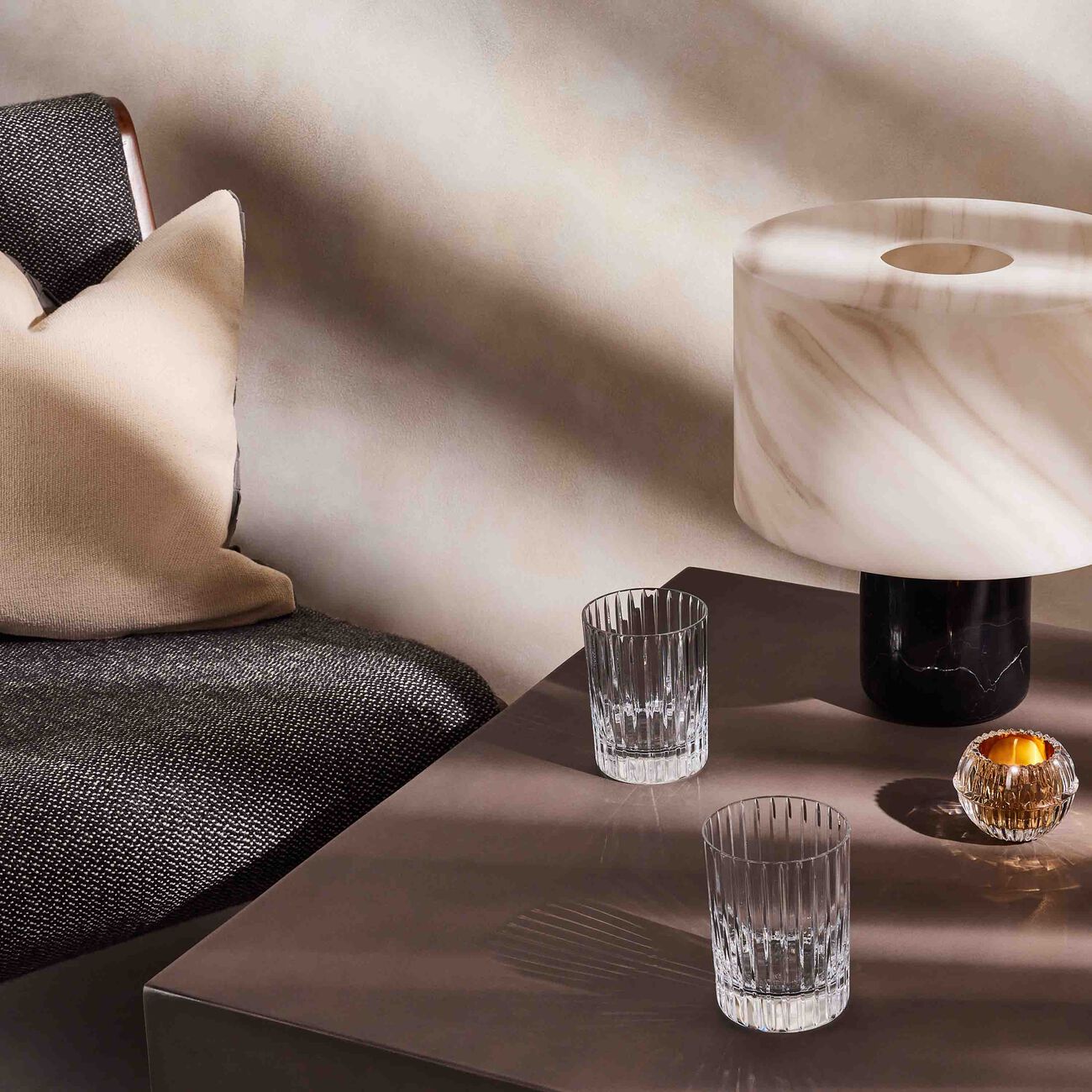 باكارا طقم هارموني مؤلف من كأسين للشرب بحجم كبير جدًا باللون الشفاف