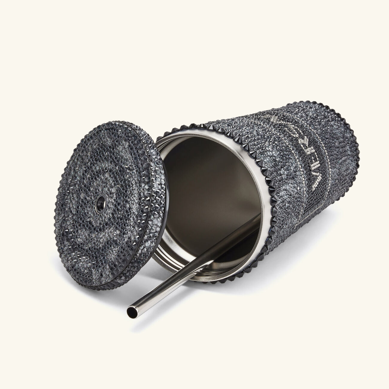 Barocco Crystal Travel Cup Black versace barocco crystal travel cup black