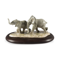 Following The Path Elephants Sculpture, small