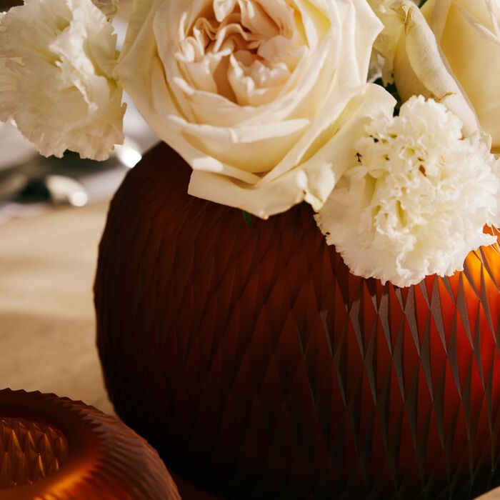 روكل مزهرية ميتامورفوسيس الصغيرة باللون العنبري