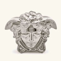 versace medusa grande vase medium white