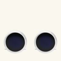 st dupont round cufflink blue