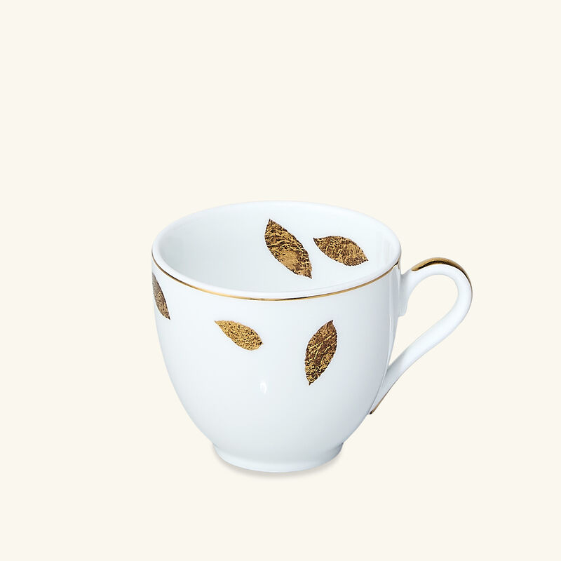 Vegetal Tea Cup & Saucer Gold bernardaud vegetal tea cup saucer gold
