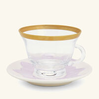 villari peacock cappuccino cup   saucer gold