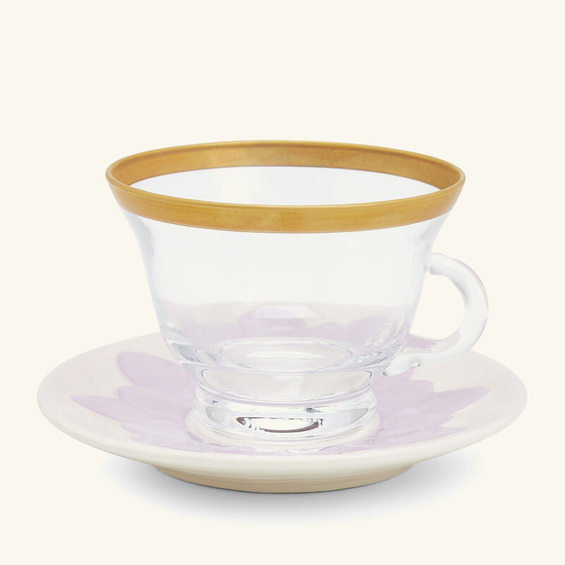 villari peacock cappuccino cup   saucer gold