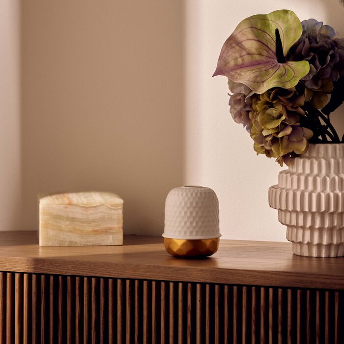 bernardaud diamant led lamp gold