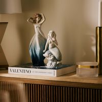 lladro ethereal spirit sculpture medium blue