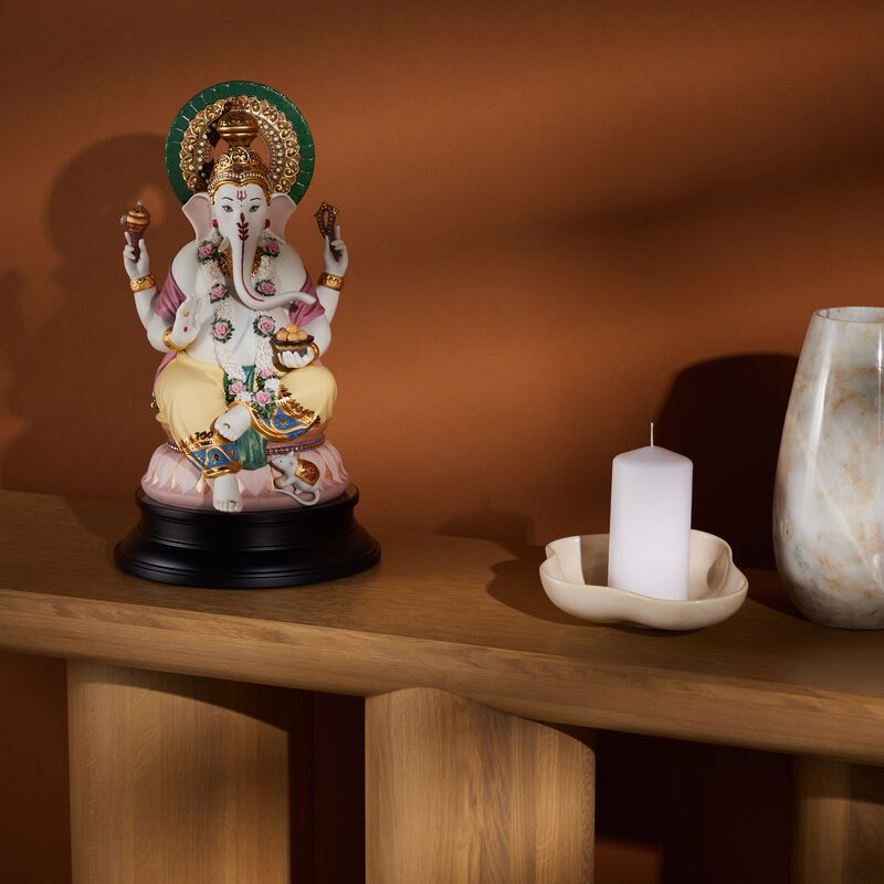 Lord Ganesha Sculpture Large Gold Limited Edition lladro lord ganesha sculpture large gold limited edition