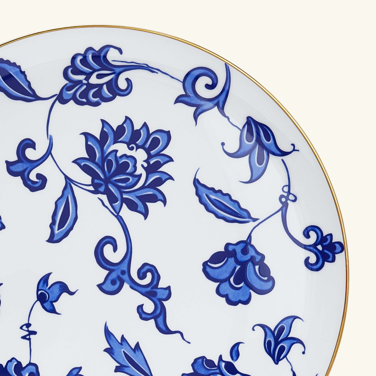 bernardaud prince bleu platter round blue 32cm