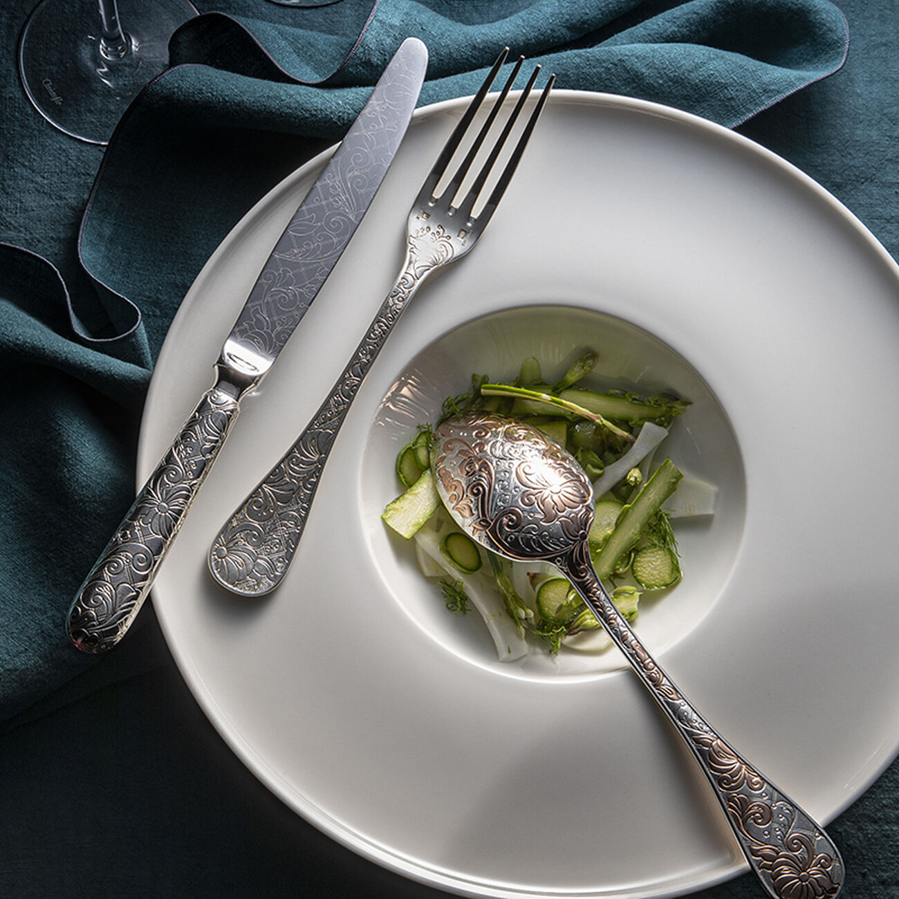 christofle jardin d eden dinner set