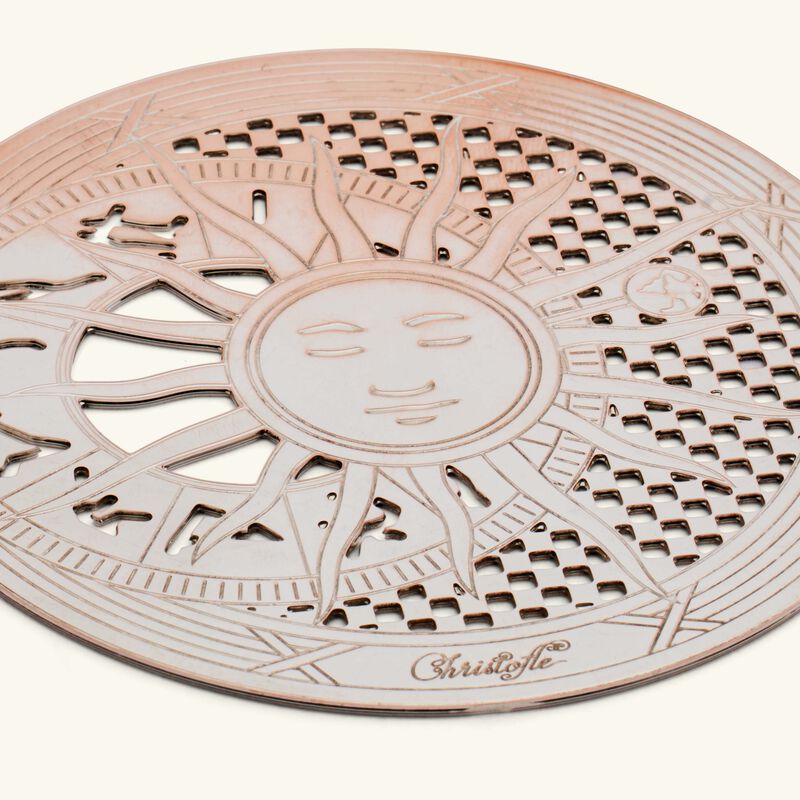 كريستوفل مجموعة من قواعد الأكواب ريڤ كوزميك مكونة من قطعتين باللون الفضي