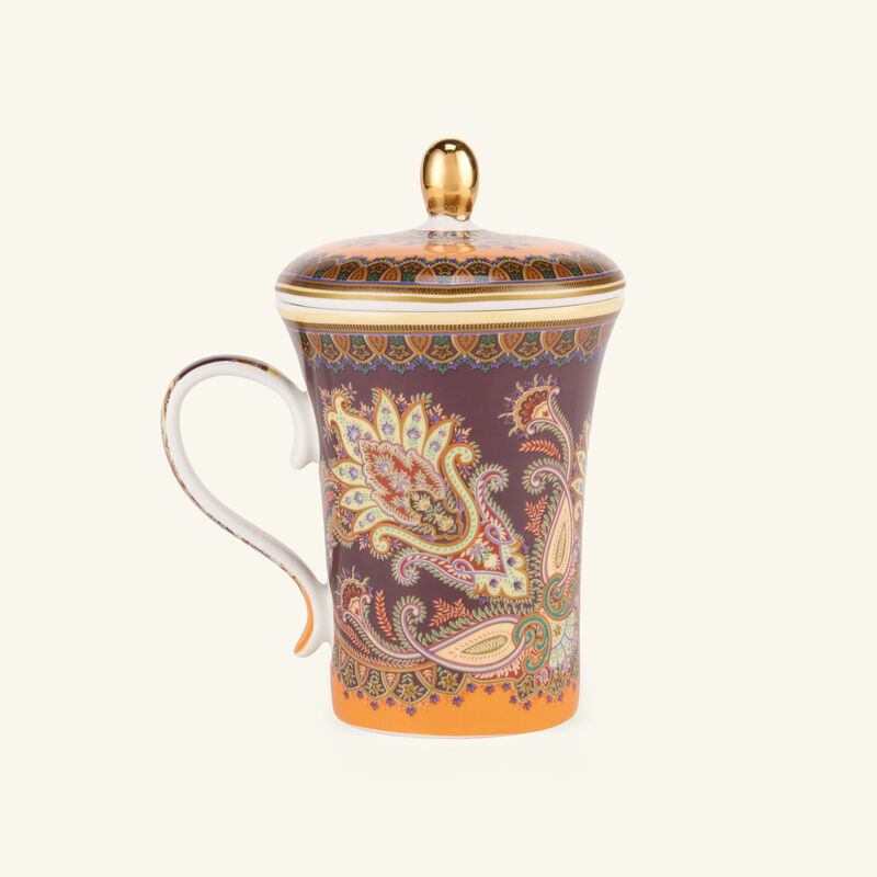 etro thistle mug with lid pink