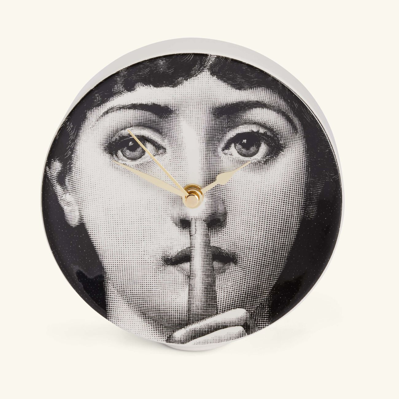 Silenzio Desk Clock Grey fornasetti silenzio desk clock grey