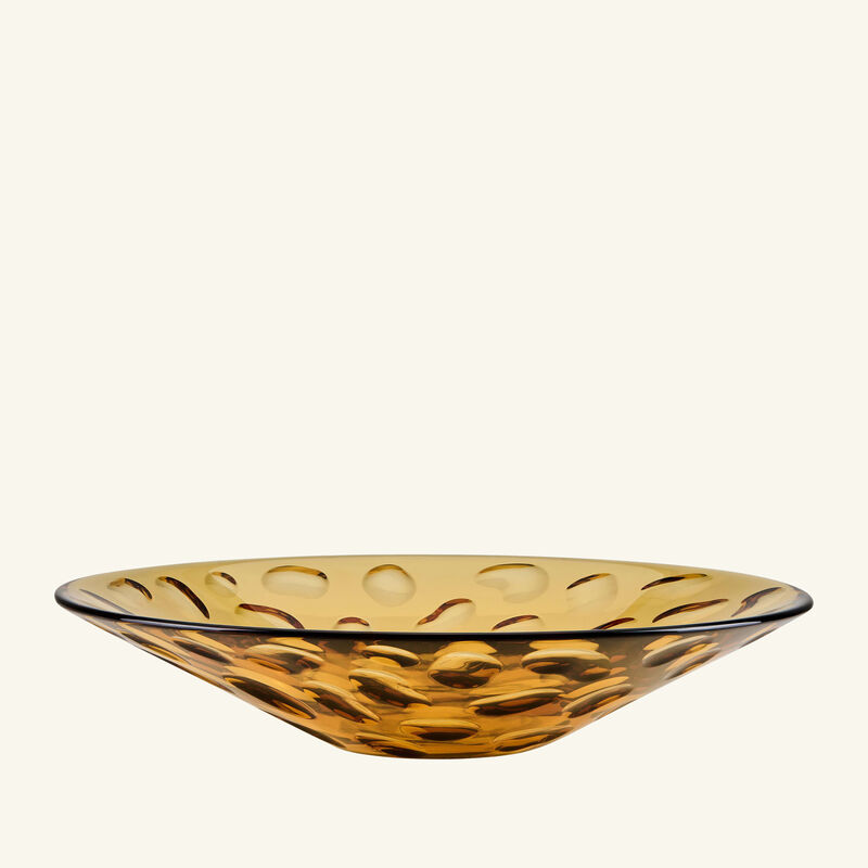 Crystal Open Centerpiece Amber mario cioni c crystal open centerpiece amber